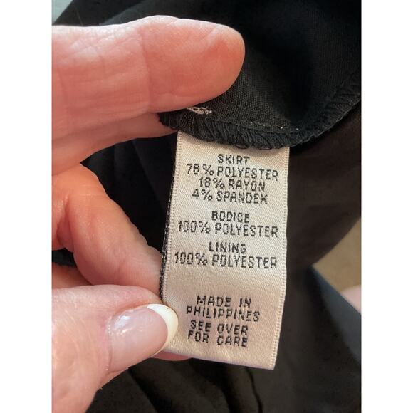 By&By Black & White Side Zipper Mini Party/Cocktail Dress L - Picture 5 of 6